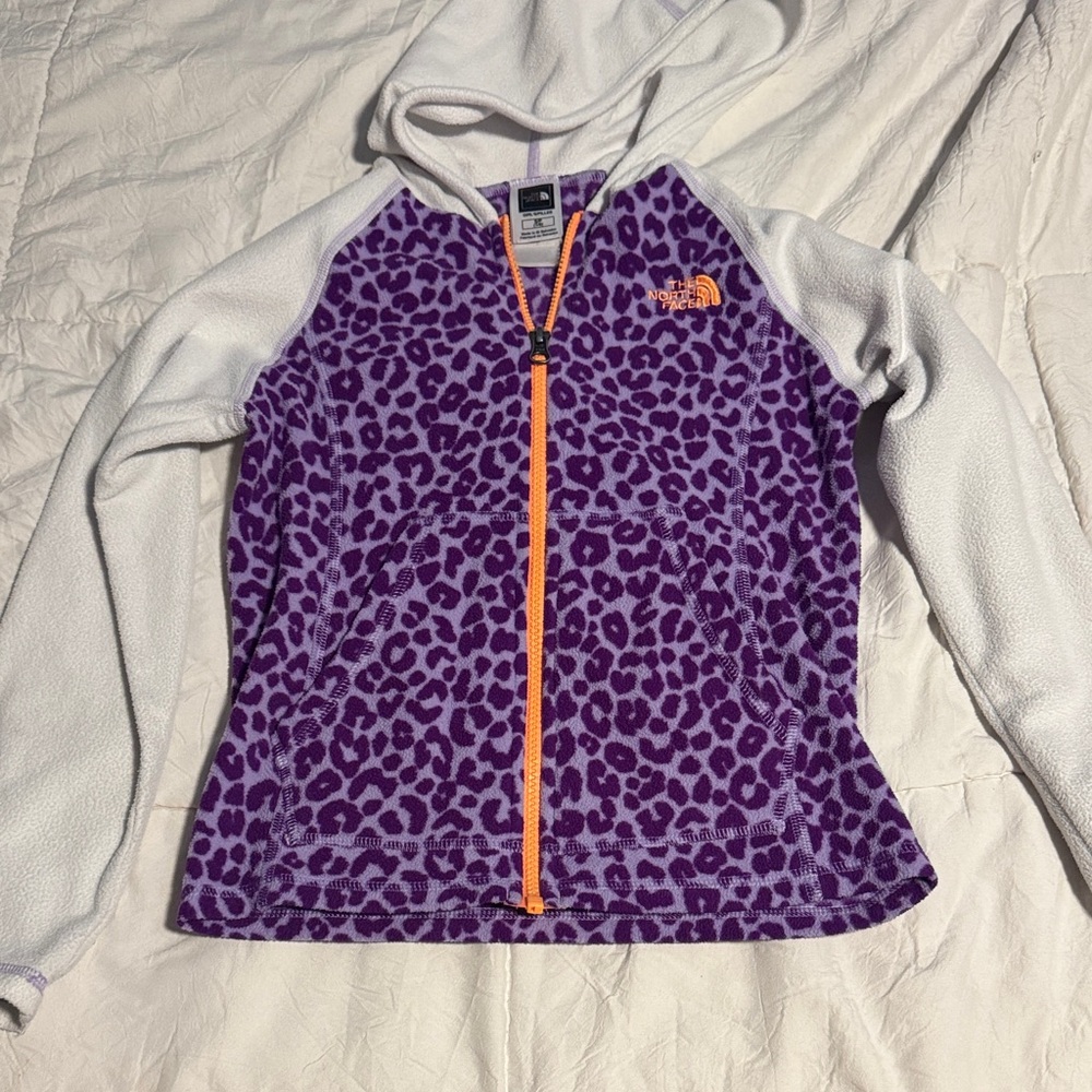 The North Face Purple and White Kids Jacket